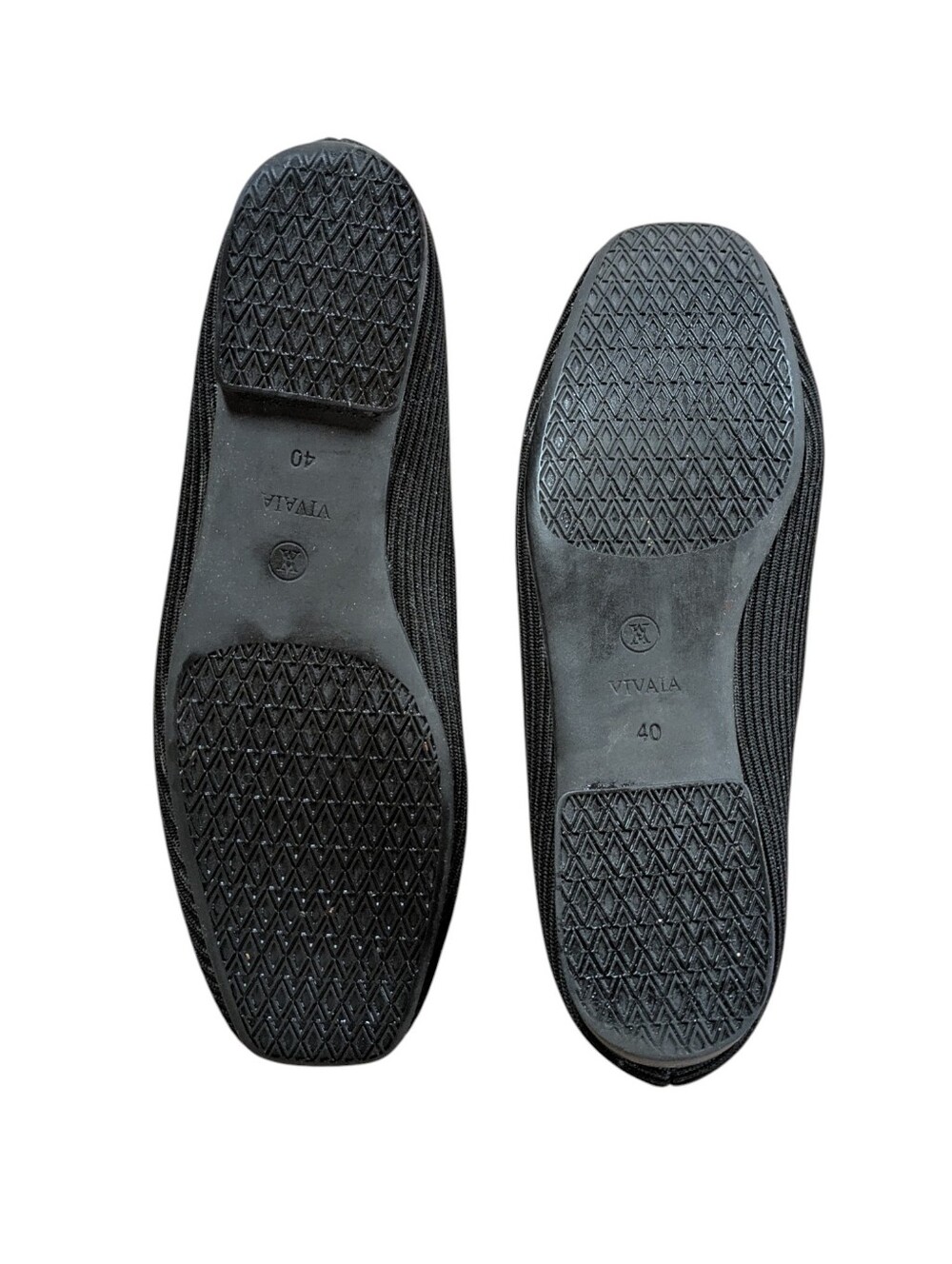 Vivaia Margot Square-Toe Black Ballet Flats Size 40 - Picture 4 of 9